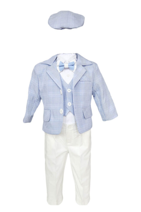 Costum botez, model Player, culoare bleu