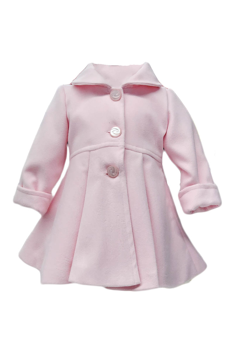 Palton model Basic Trendy culoare roz, pentru fete