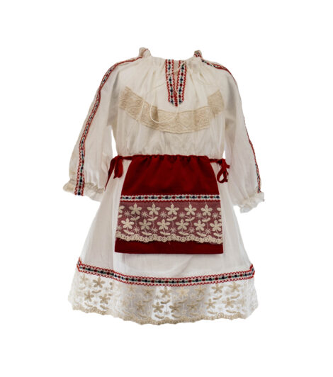 Rochie botez traditional, Ioana multicolora