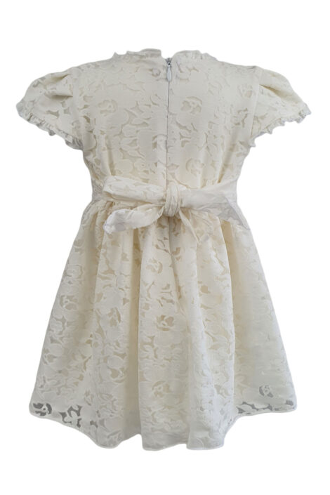 Rochita casual pentru fetite culoare alba