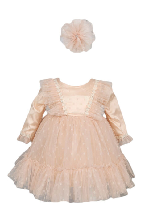 Rochie botez Tiela culoare crem