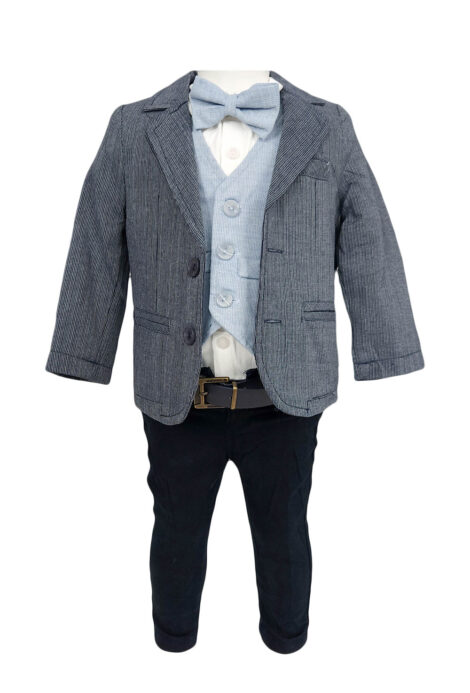 Costum casual-elegant baieti, model Ciprian, culoare gri