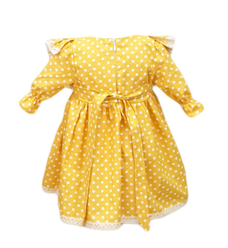 Rochita botez, 2 piese, culoare galbena