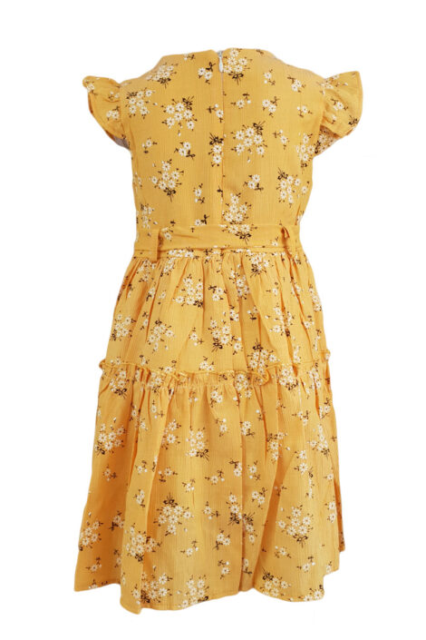 Rochie fetite de vara, culoare galbena