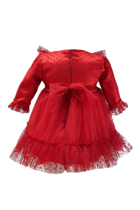 Rochie eleganta de culoare grena, 2 piese