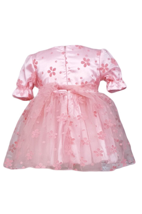 Rochie botez, 2 piese, culoare roz