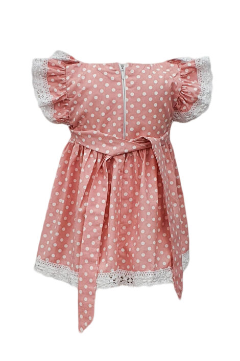 Rochie fetite casual cu maneca scurta, 2 piese, culoare roz