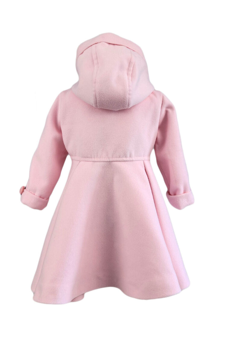 Palton stofa model Eliza, culoare roz