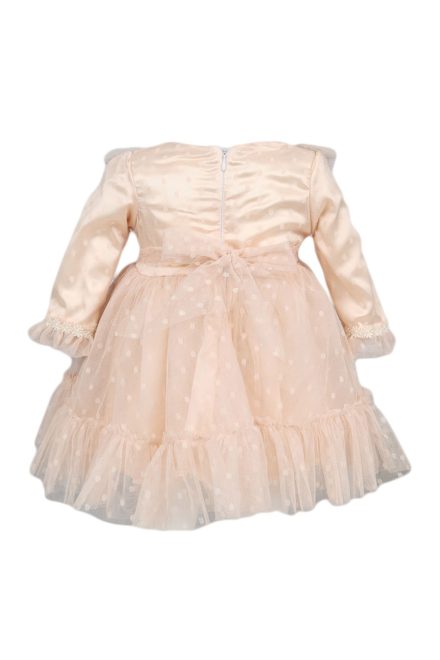 Rochie eleganta de culoare crem, 2 piese