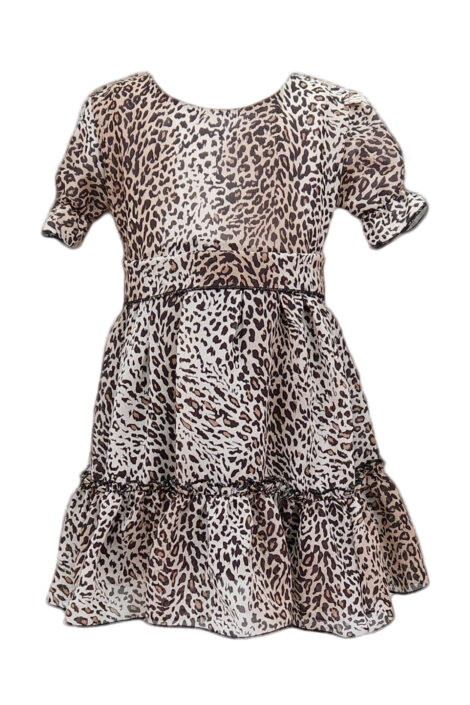 Rochie animal print pentru fetite