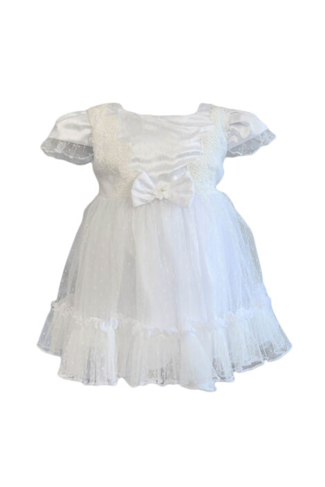 Rochie eleganta de ocazie fetite, culoare alba